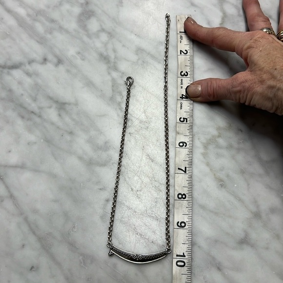 Brighton Silver Spoon Silver Plated Adjustable Short Necklace - Picture 5 of 7